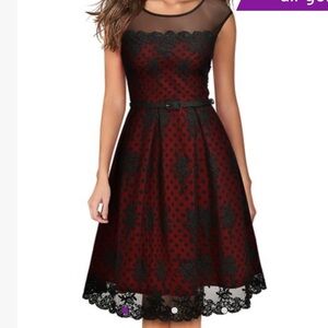 Miss May • Red Retro Gorgeous City Dress • Sz S • NWT!